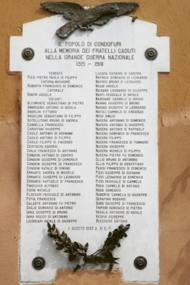 Oorlogsmonument Condofuri