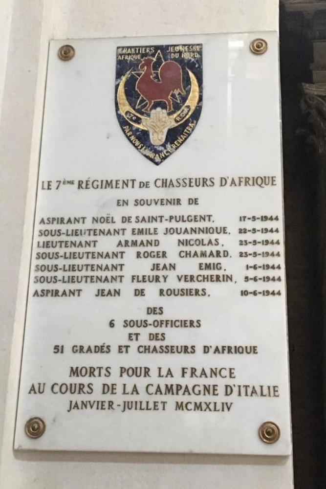 Memorial 7ème Régiment de Chausseurs d’Afrique #1