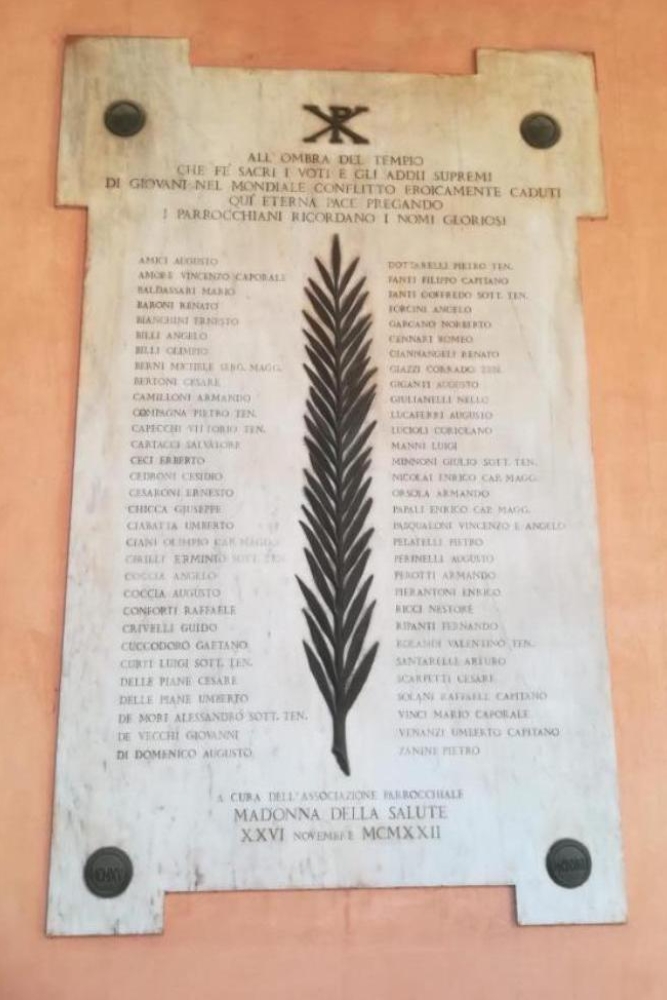 Oorlogsmonument Basilica dei Santi Cosma e Damiano