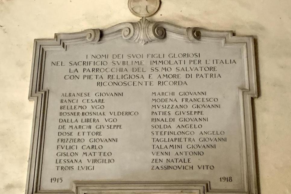 Oorlogsmonument Chiesa di San Salvador
