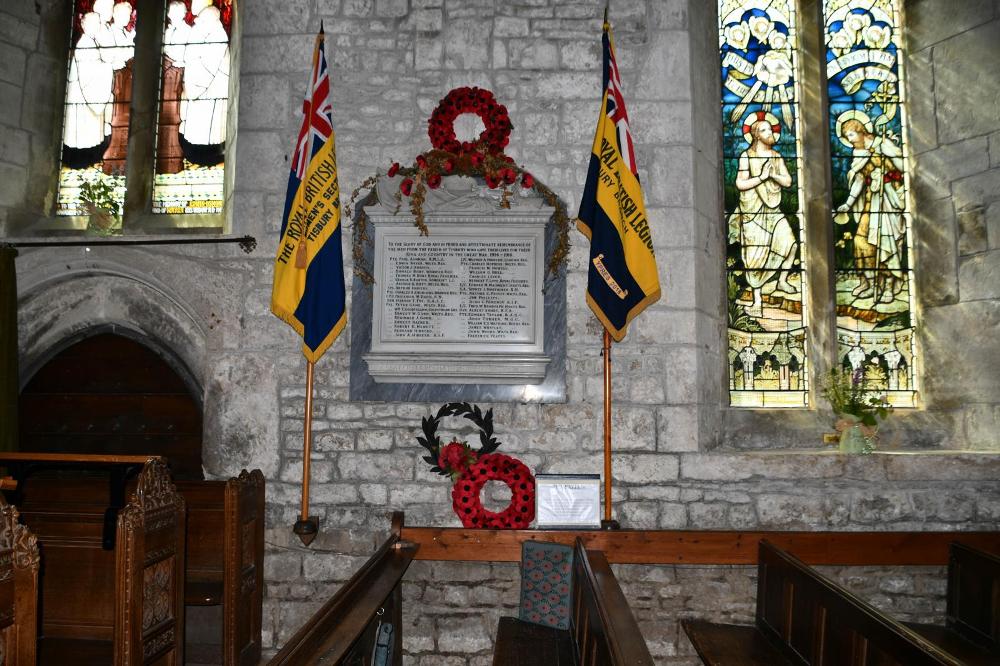 Monument Eerste Wereldoorlog Parochie van Tisbury