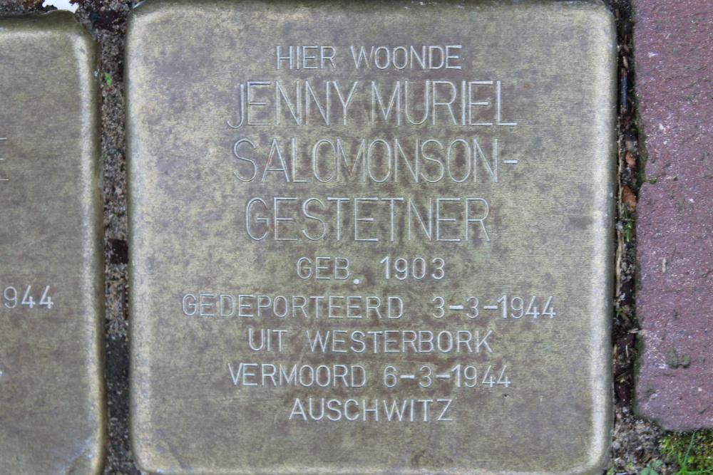 Stolpersteine Eindenhoutstraat 38 #3