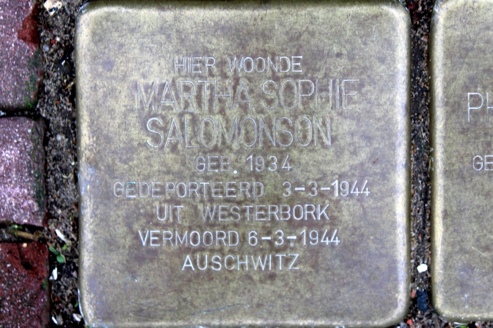 Stolpersteine Eindenhoutstraat 38 #4