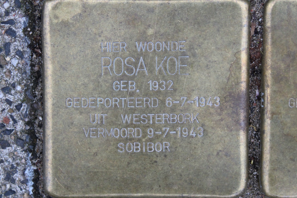 Stolpersteine Iepenstraat 3 #4