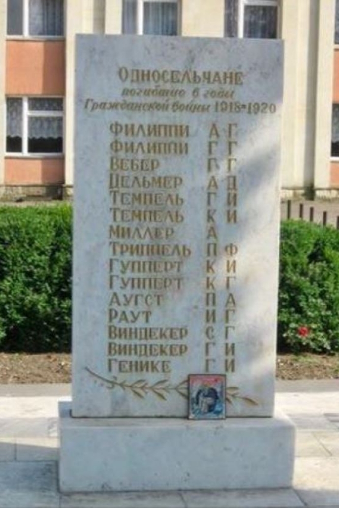Monument Russische Burgeroorlog Konstantinovskaya