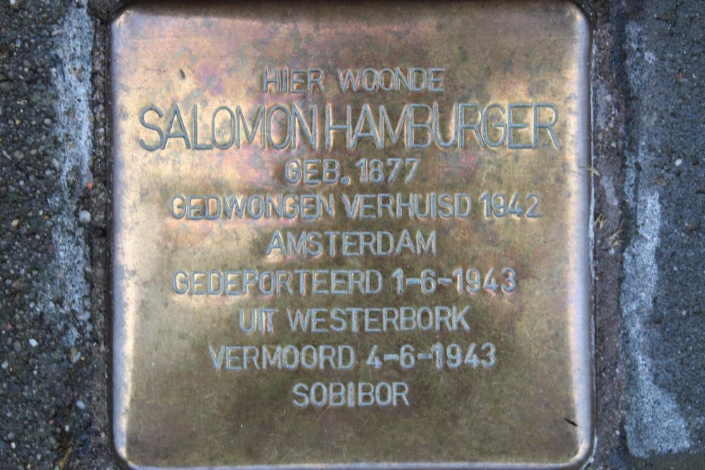 Stolpersteine Huygensstraat 10 #2