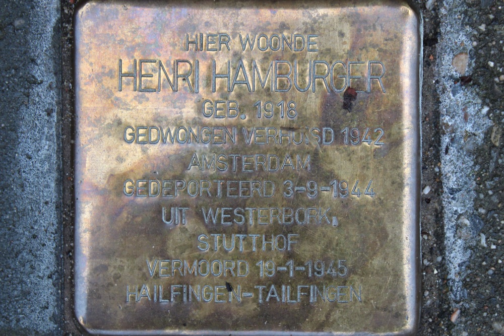 Stolpersteine Huygensstraat 10 #5