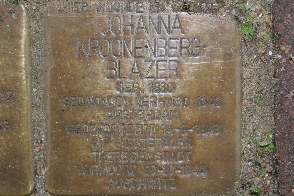 Stolpersteine Kanaalstraat 60 #3