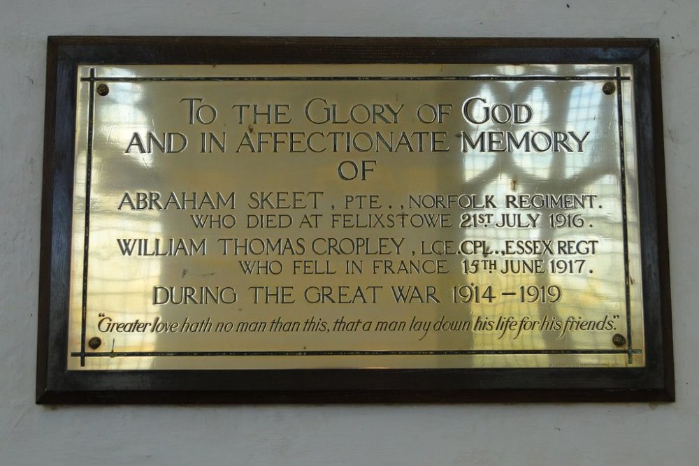 Oorlogsmonument St. Mary's Church