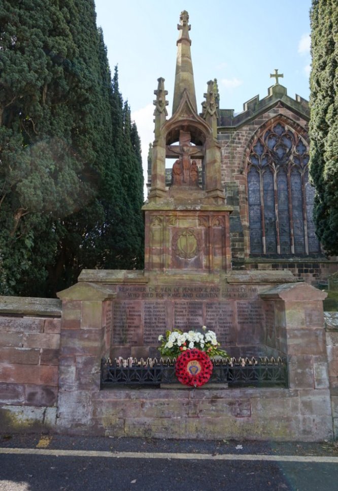 Oorlogsmonument Penkridge en Teddesley Hay