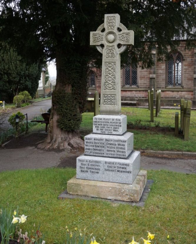 Oorlogsmonument Wetley Rocks