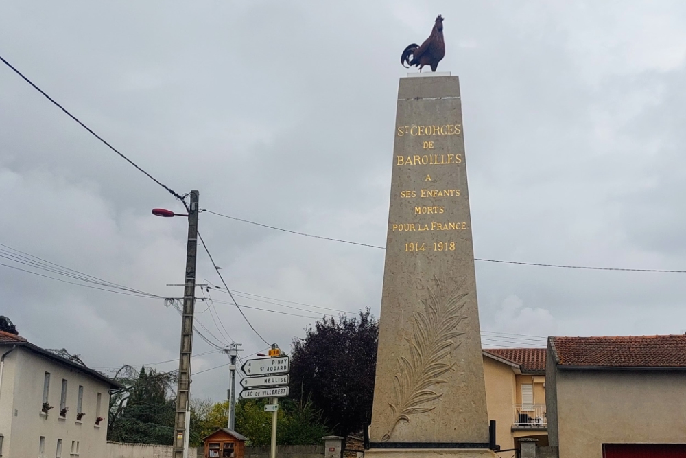 Oorlogsmonument Saint-Georges-de-Baroille #2