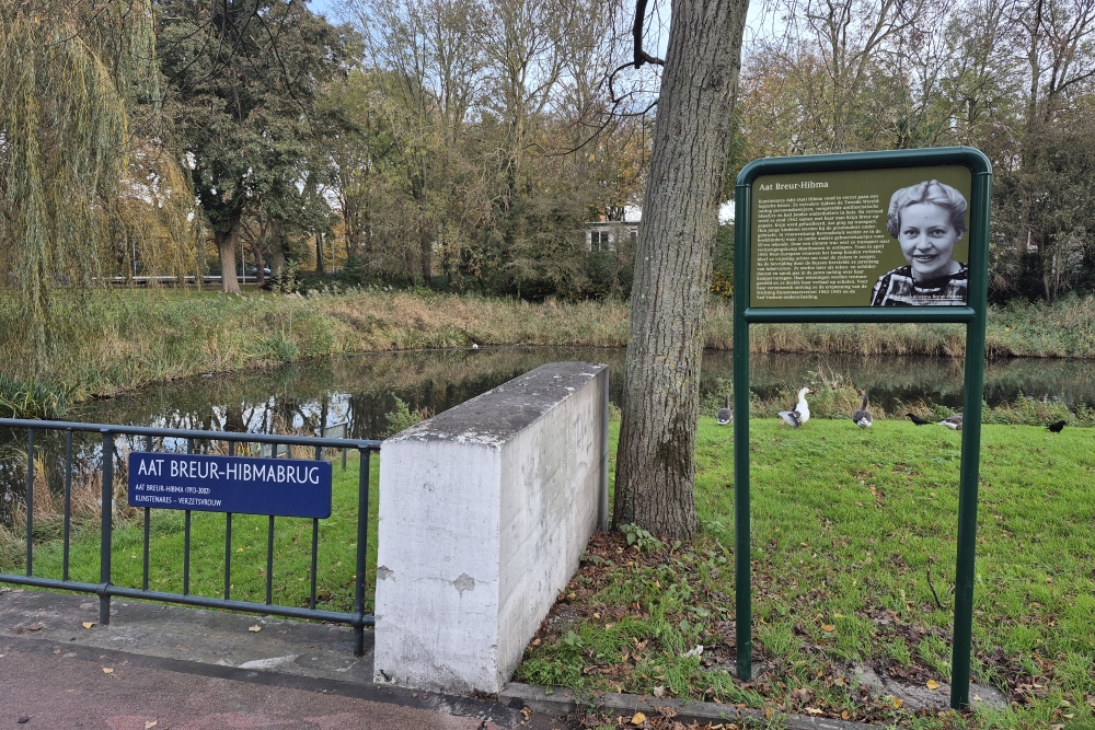 Herdenkingsborden Slotermeer Aat Breur-Hibmabrug #2