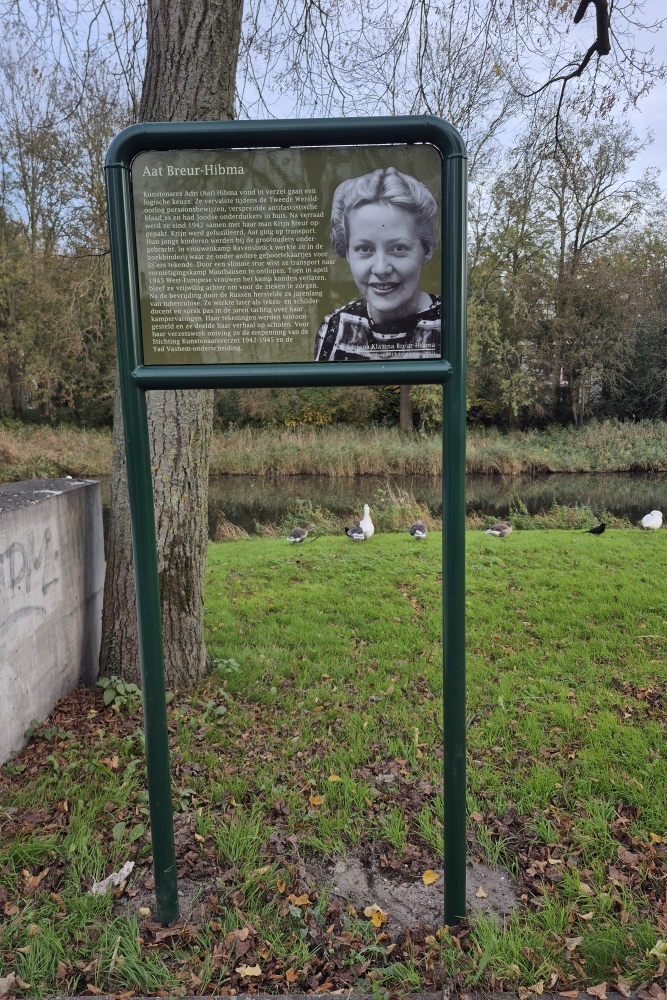Herdenkingsborden Slotermeer Aat Breur-Hibmabrug #3