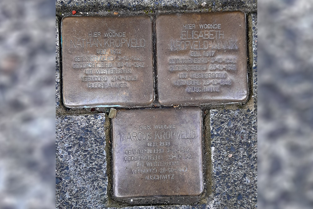 Stumbling Stones Hofstraat 30A #1