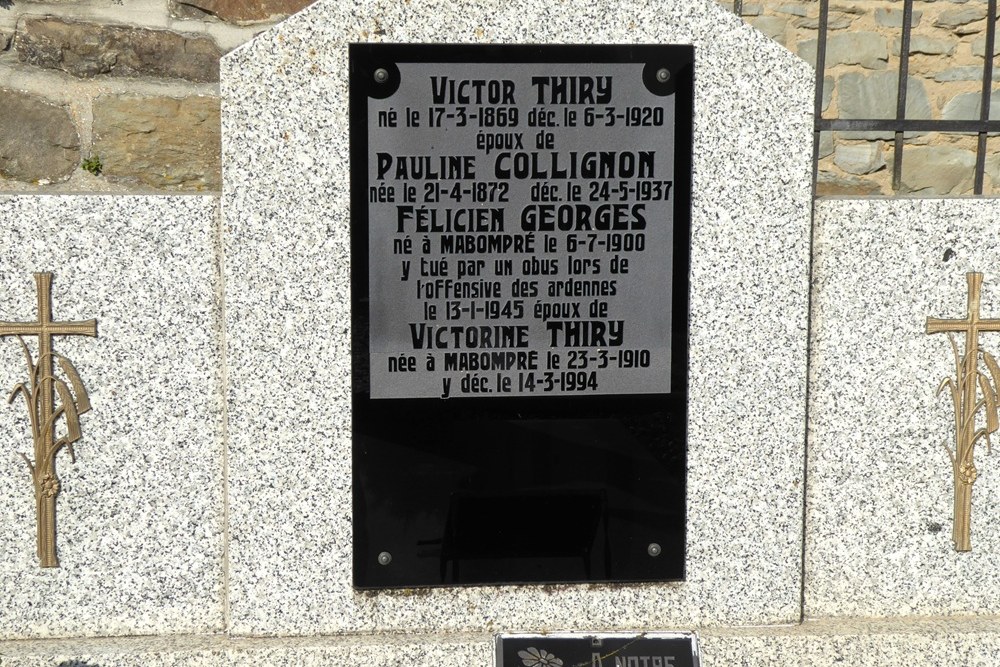 Belgisch Oorlogsgraf Mabompré #2