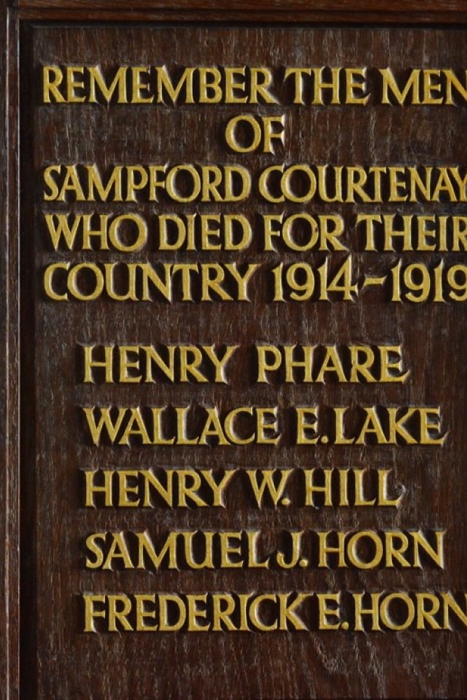 War Memorial Sampford Courtenay #1