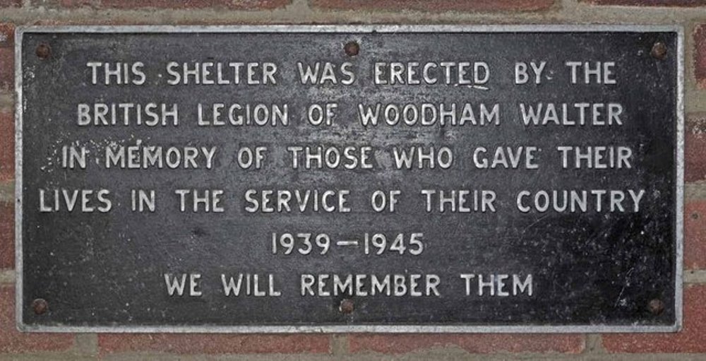 Herdenkings-bushokje Woodham Walter #2