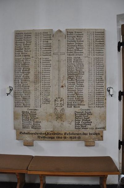 Oorlogsmonument Pfarrkirche Mariä Himmelfahrt Westerheim #2
