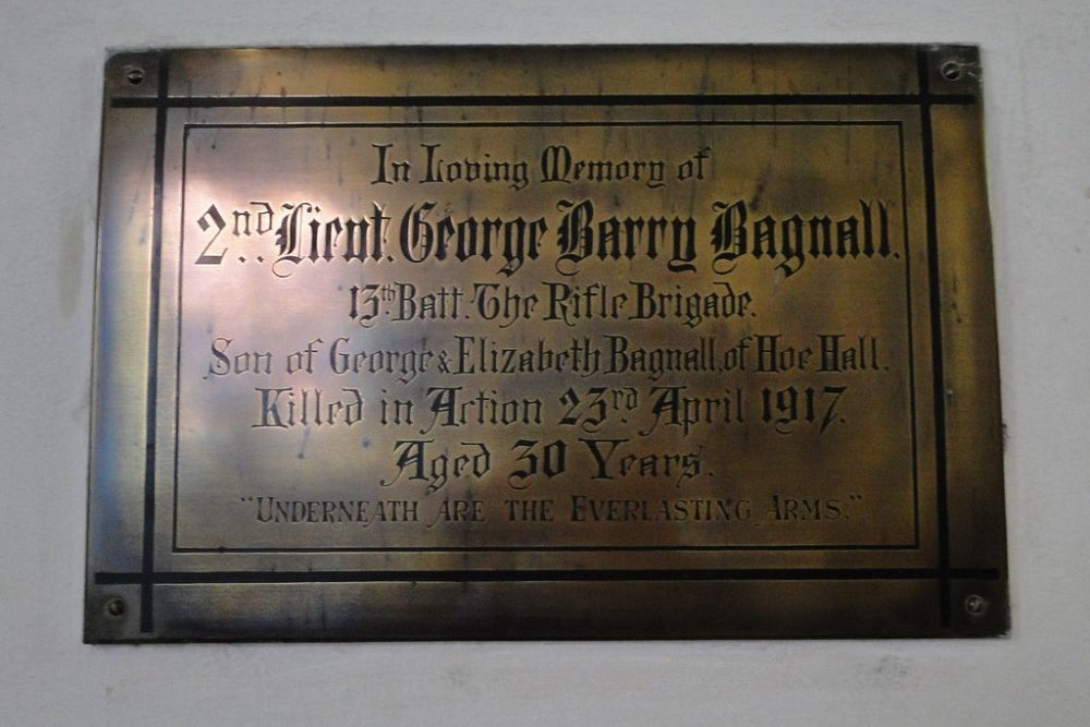 World War I Memorial Parish of Hoe #1