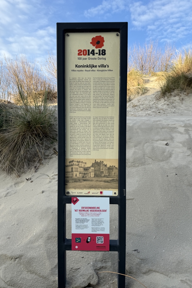 Informatiebord Koninklijke Villa's De Panne #1