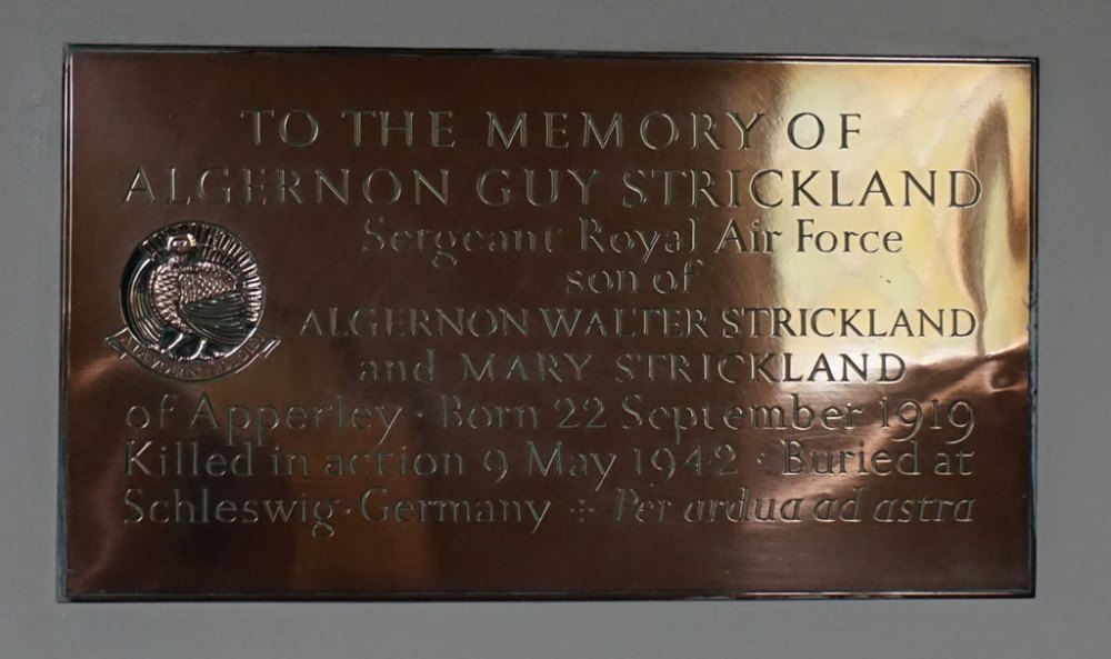 Plaque Algernon Guy Strickland #1