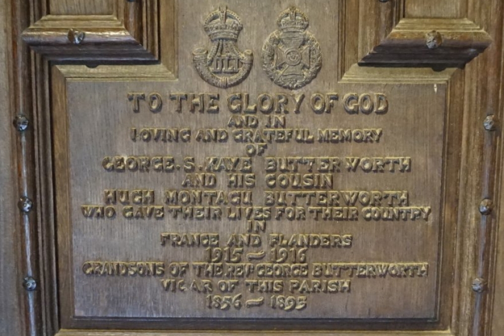 Memorial George S. Kaye Butterworth and Hugh Montagu Butterworth #1