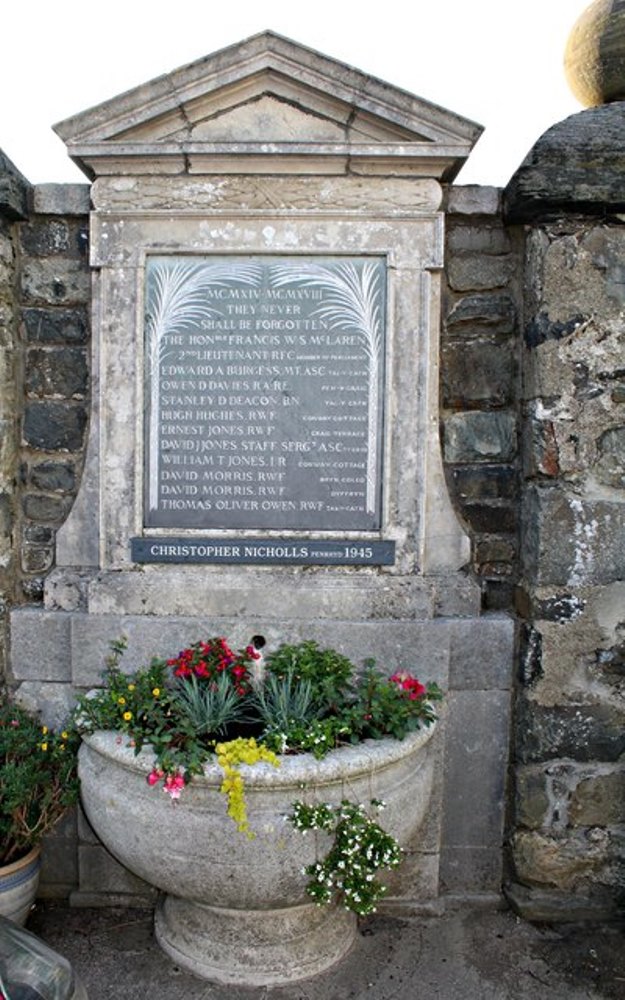 War Memorial Eglwysbach #2