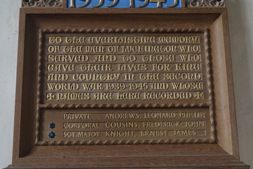 Monument Tweede Wereldoorlog Luckington #1