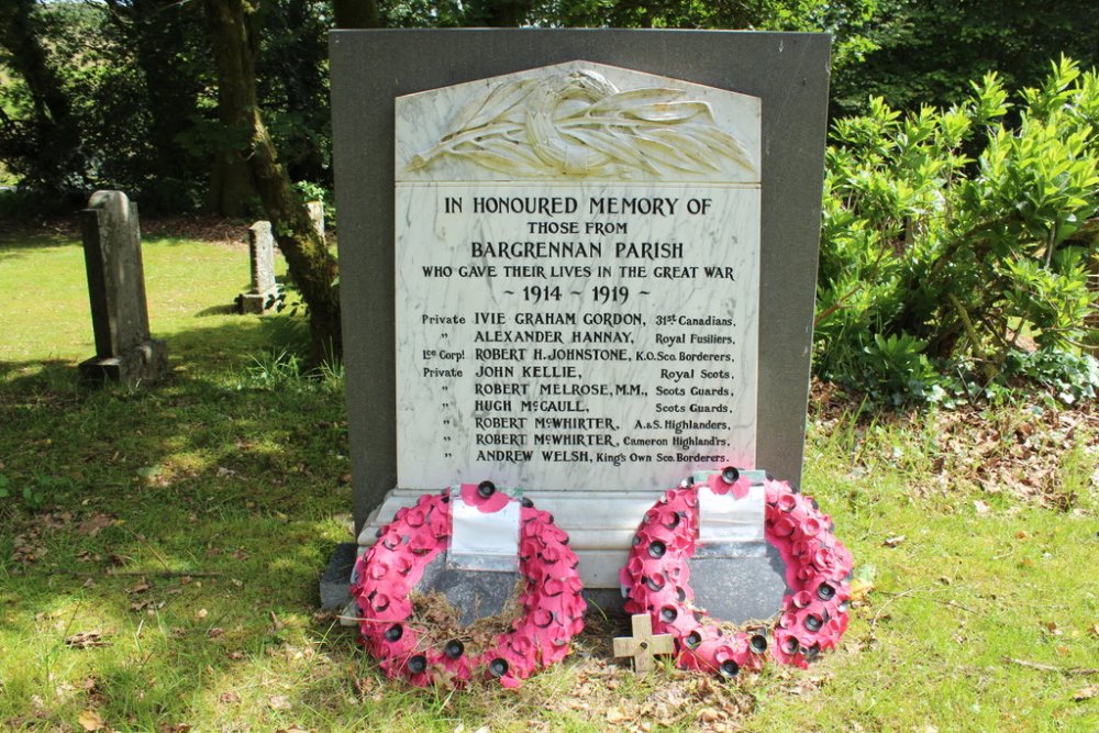 Oorlogsmonument Parochie van Bargrennan #1