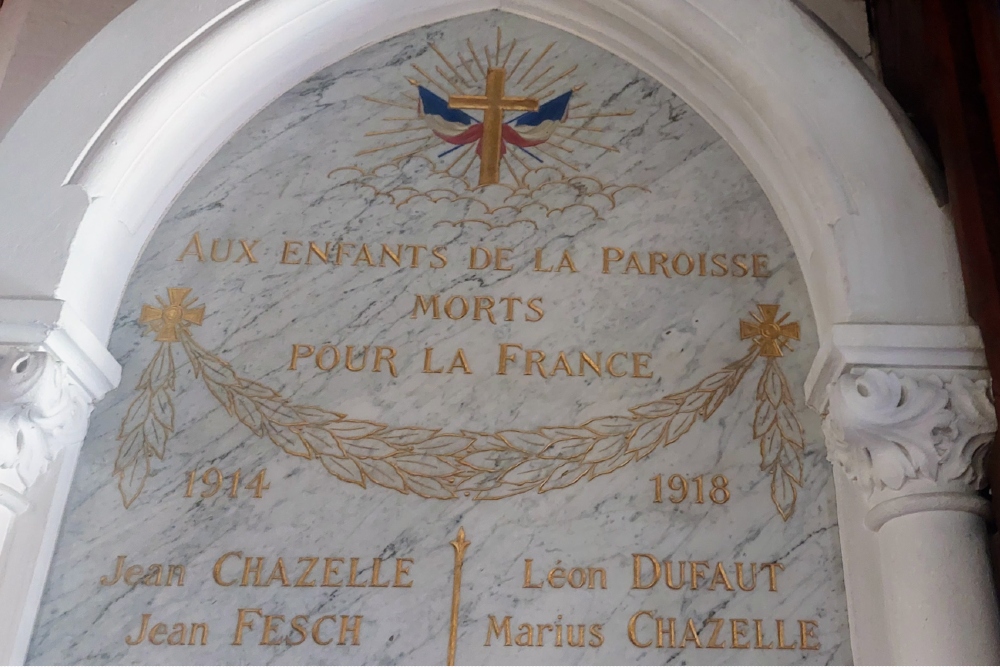 War Memorial  Saint-Jodard Church #1