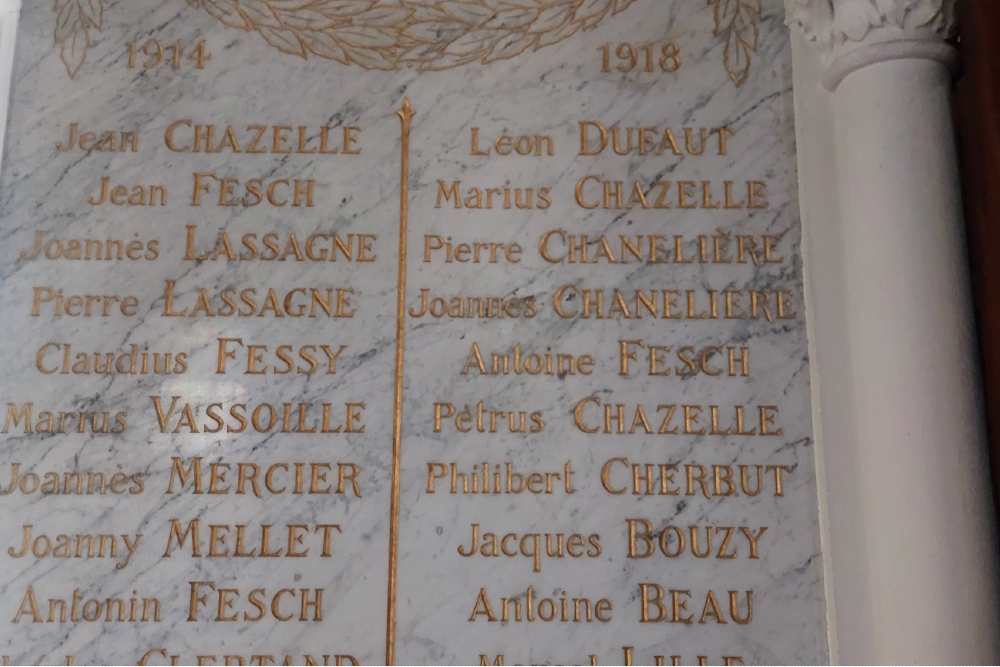 War Memorial  Saint-Jodard Church #2