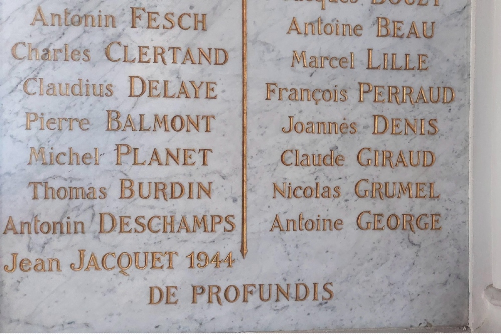 War Memorial  Saint-Jodard Church #3