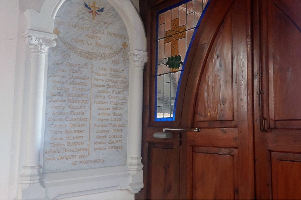 War Memorial  Saint-Jodard Church #4