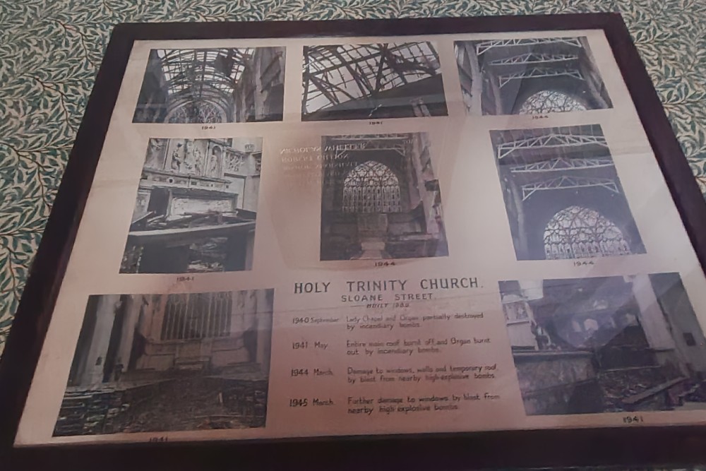 Memorial Bomb Damage Holy Trinity Chelsea