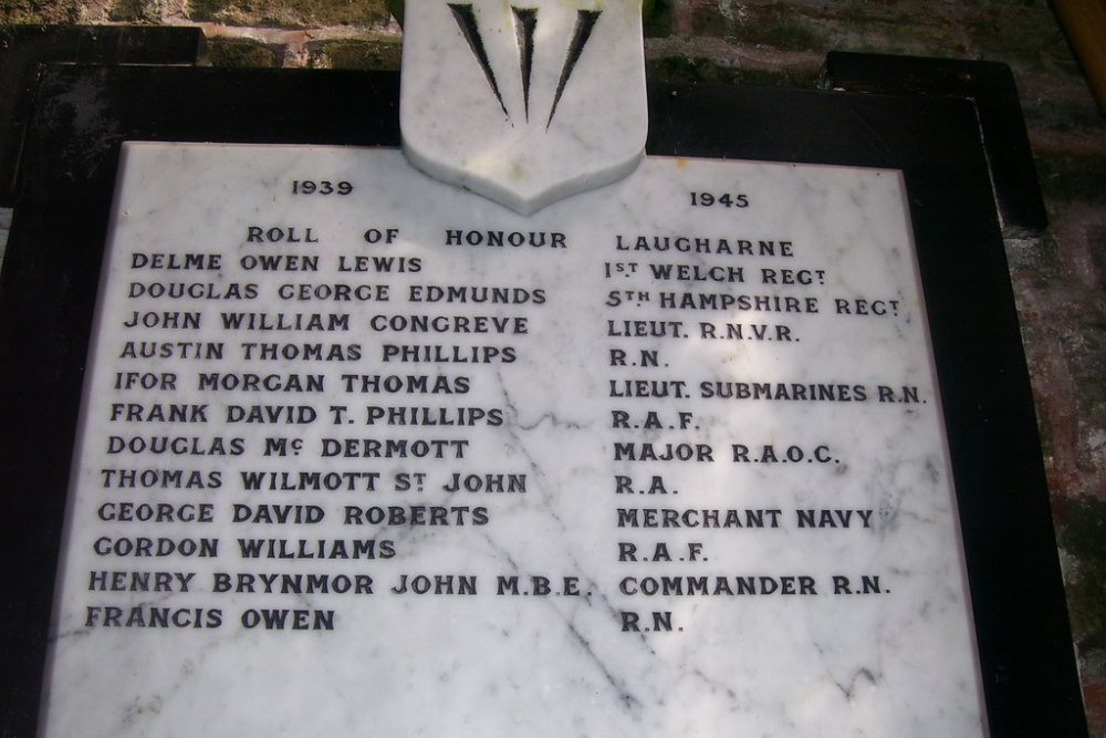 Monument Tweede Wereldoorlog Laugharne