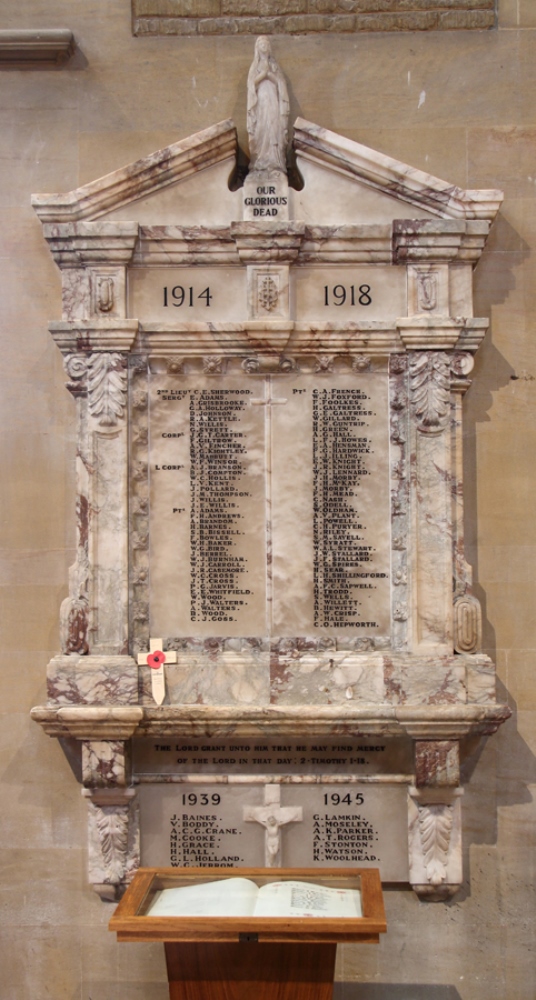 Oorlogsmonument New Bradwell