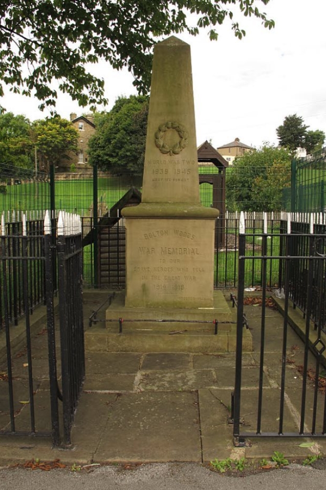 Oorlogsmonument Bolton Woods
