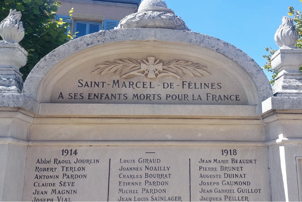 Oorlogsmonument Saint-Marcel-de-Félines #3