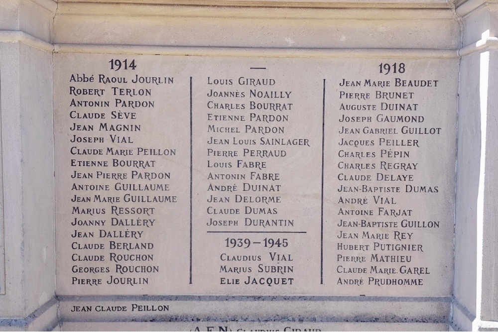 Oorlogsmonument Saint-Marcel-de-Félines #4