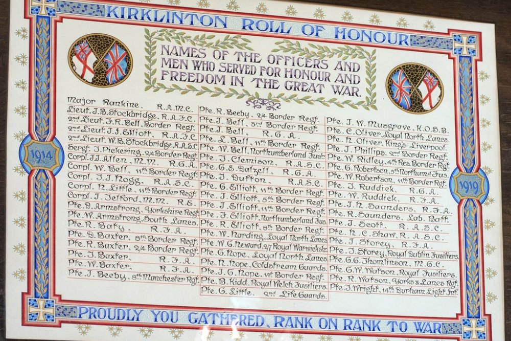 Erelijst Kirklinton #1