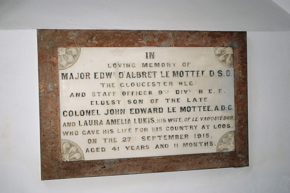 Plaquette Major Edward Albert Le Mottee DSO #1