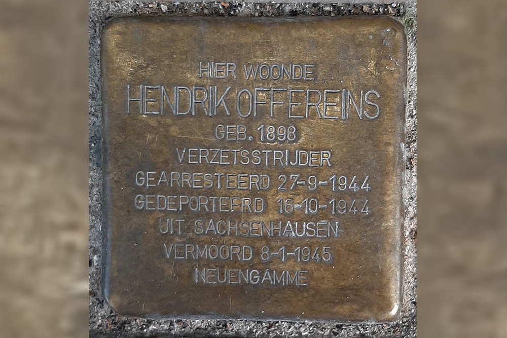 Stolperstein Oosterstraat 32 #1