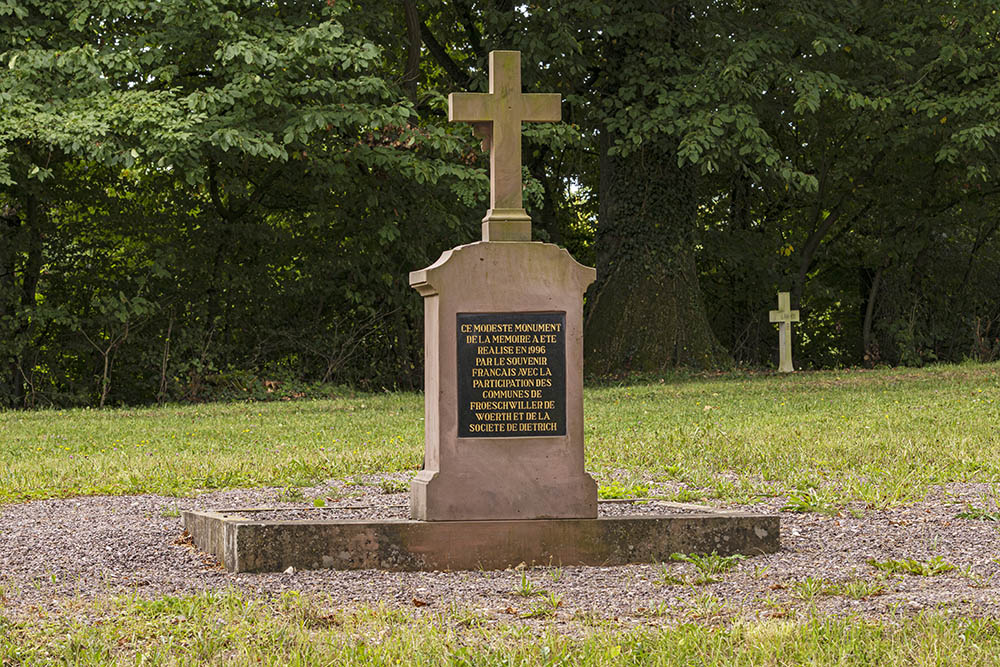 Memorial stone for French Mausoleum #1