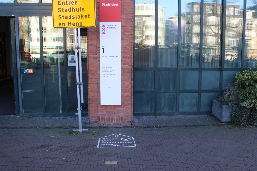 Stolpersteine Zwanenburgwal stadhuizijde #4