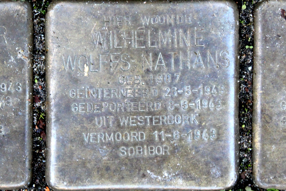Stolpersteine Pentagon 47-59, voorheen Moddermolensteeg 2 hs #3
