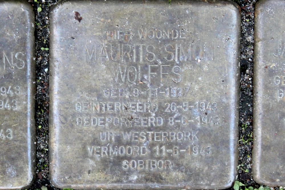 Stolpersteine Pentagon 47-59, voorheen Moddermolensteeg 2 hs #4