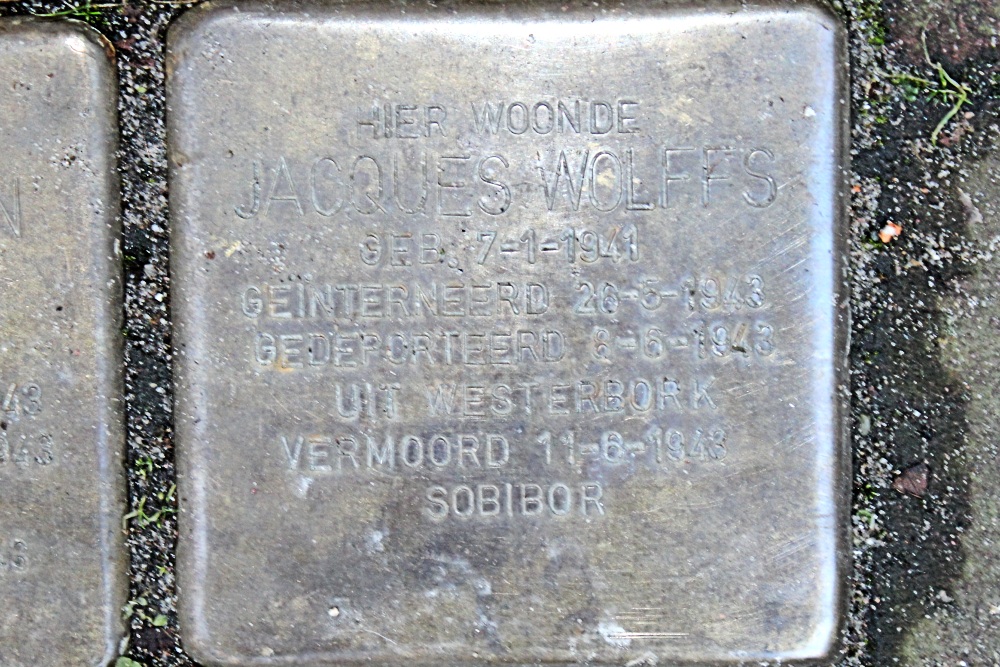 Stolpersteine Pentagon 47-59, voorheen Moddermolensteeg 2 hs #5