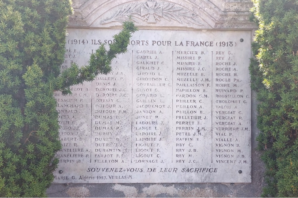 Oorlogsmonument Saint-Just-la-Pendue