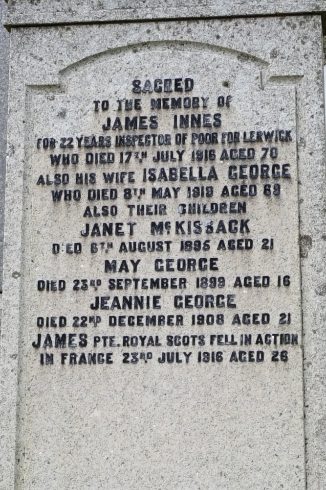 Remembrance Texts Lerwick Cemetery #1